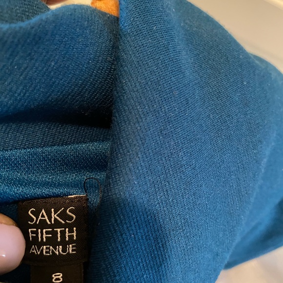 Peacock Blue Knit Dress - Picture 5 of 7